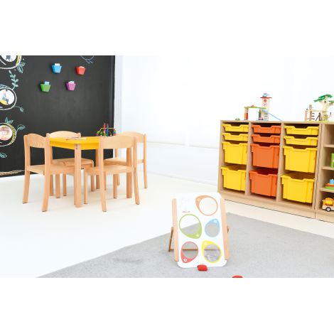 Dulap M cu plinta Flexi cu 3 compartimente pentru containere din plastic - poza 5