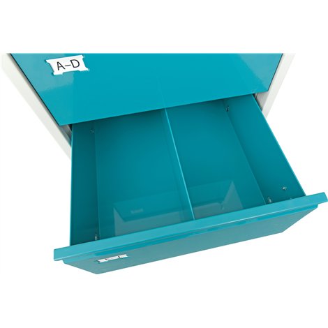 Dulap metalic cu sertare pentru documente format A5, dim 128.5 x 5,5 x 63 cm, ideal cabinet medical gradinita, scoala - poza 4