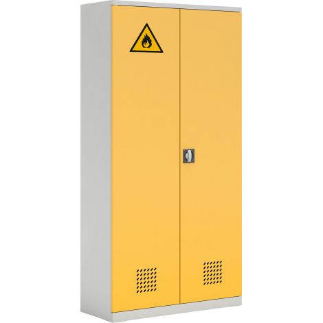 Dulap metalic securizat pentru depozitare substante chimice, dotare laborator scolar, 100 x 50 x 200 cm - poza 1