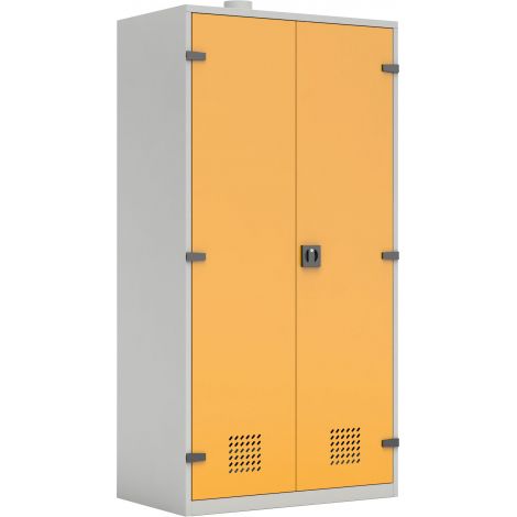 Dulap metalic securizat pentru depozitare substante chimice, dotare laborator scolar, 102 x 60 x 200 cm - poza 1
