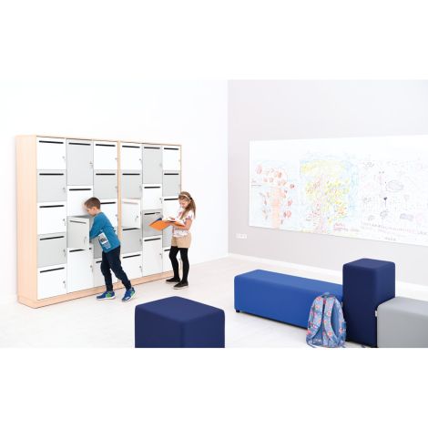 Dulap Quadro cu 14 compatimente cu incuietori Artar, usi cu inchidere silentioasa - poza 4
