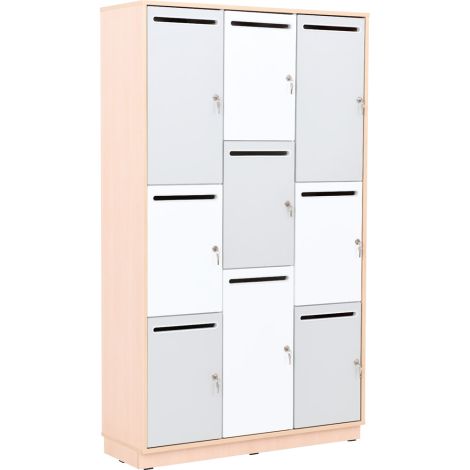 Dulap Quadro cu 9 compatimente cu incuietori Artar, usi cu inchidere silentioasa - poza 1