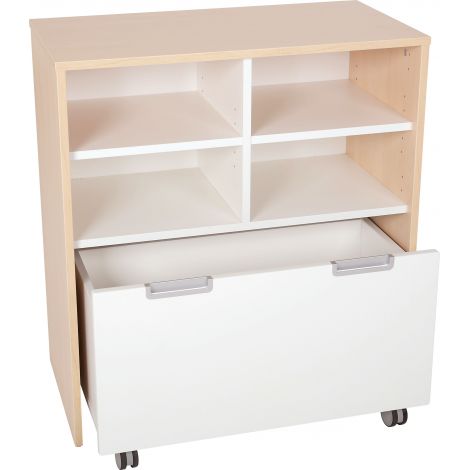 Dulap Quadro cu spatiu pentru cutie mare pe roti - poza 3
