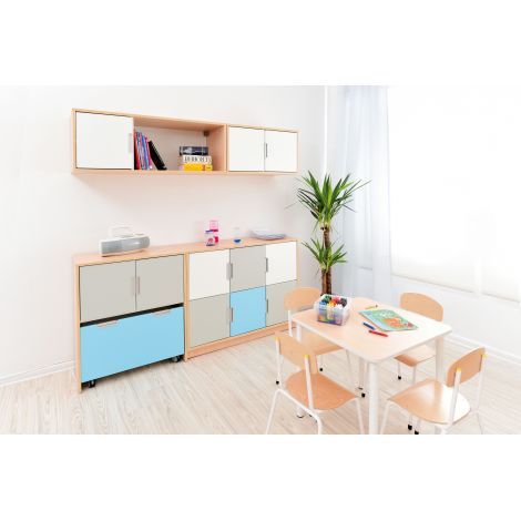 Dulap Quadro cu spatiu pentru cutie mare pe roti - poza 5