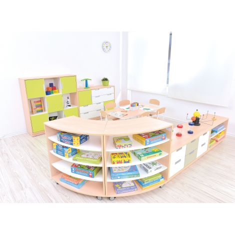 Dulap Quadro curbat cu roti M - poza 3
