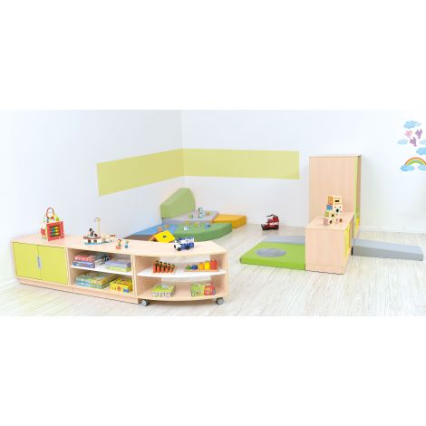 Dulap Quadro curbat cu roti S - poza 4