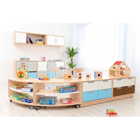 Dulap Quadro curbat cu roti S - poza 5