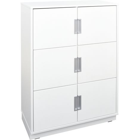Dulap Quadro L cu 6 compartimente alb - poza 2