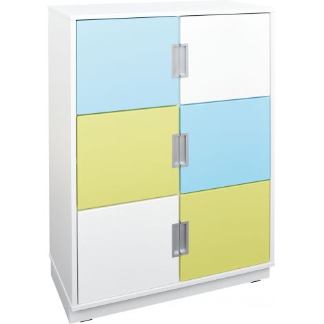 Dulap Quadro L cu 6 compartimente alb - poza 5