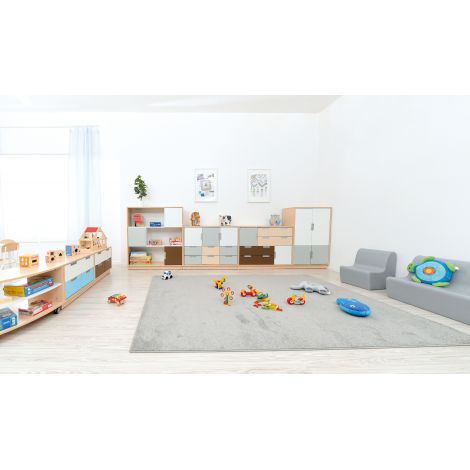 Dulap Quadro L cu 6 compartimente artar cu alb - poza 4