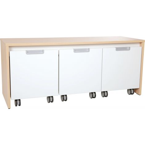 Dulap Quadro masca pentru 3 cutii mici pe roti - poza 3