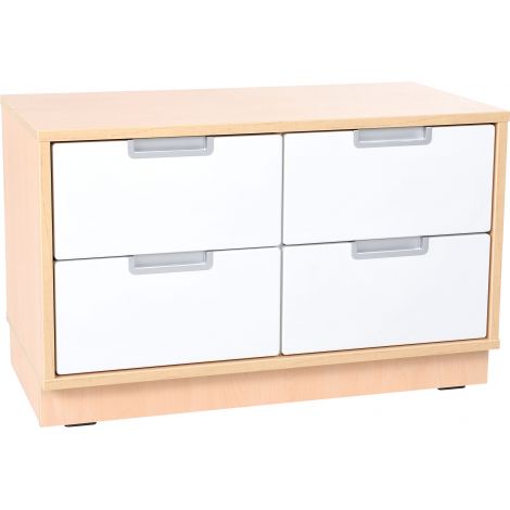 Dulap Quadro S cu plinta, pentru 4 sertare - poza 2