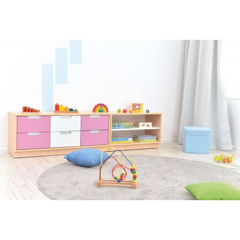Dulap Quadro S cu plinta, pentru 6 sertare - poza 3