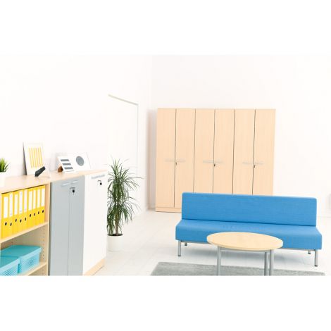 Dulap scolar depozitare materiale didactice, adancime 49.8 cm, Grande low culoare artar - poza 3