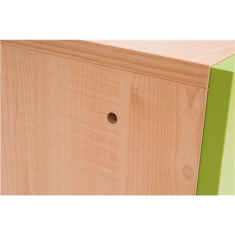 Dulap Verde cu 4 compartimente, colectia Cottage, mobilier gradinita - poza 3