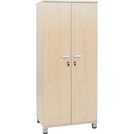 Dulap vestiar profesor K190, cu rafturi si bara pentru haine, 80 x 58 x 190 cm - poza 1