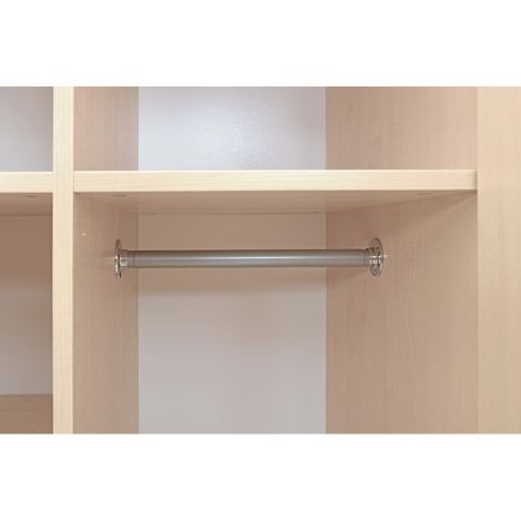 Dulap vestiar profesor K190, cu rafturi si bara pentru haine, 80 x 58 x 190 cm - poza 4