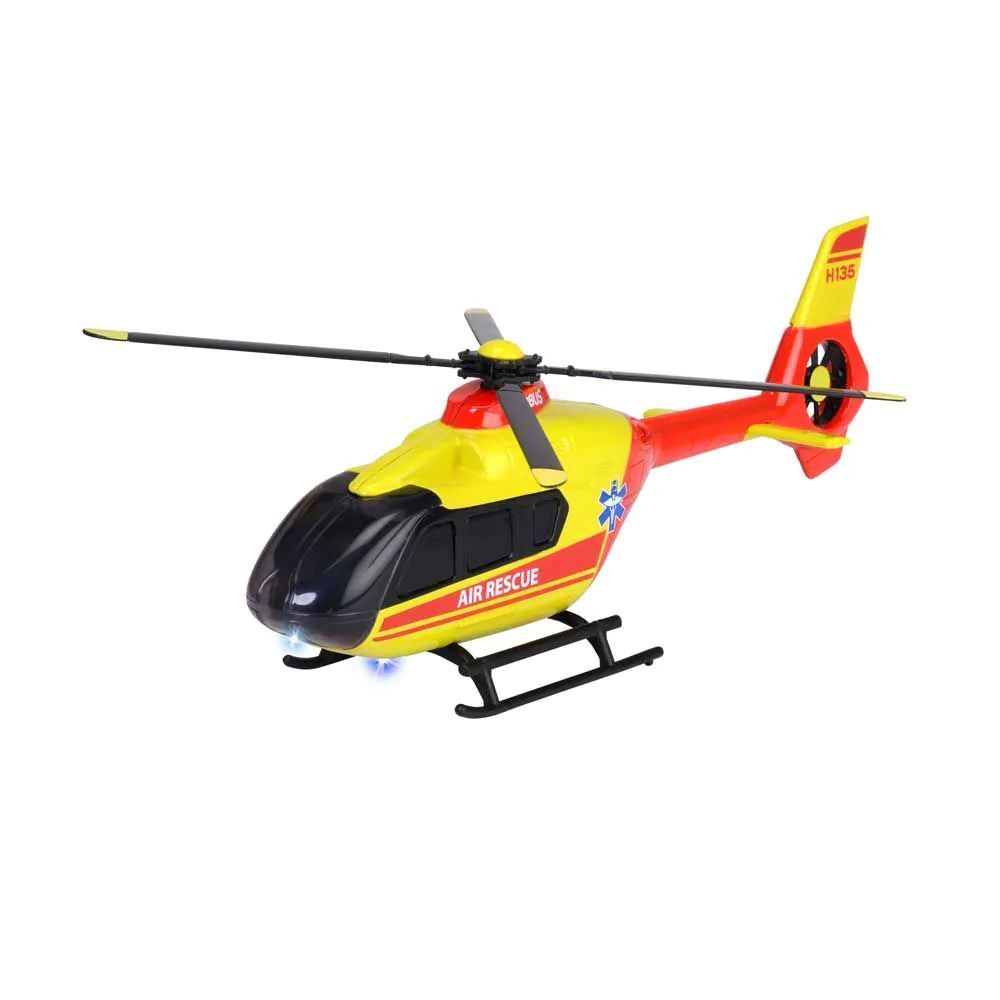 Elicopter de salvare metalic Majorette Airbus H135 cu lumini si sunete 25.5 cm - poza 1