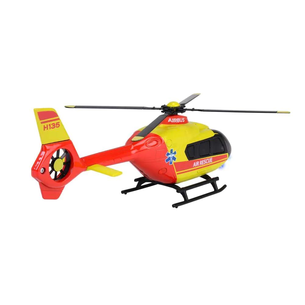 Elicopter de salvare metalic Majorette Airbus H135 cu lumini si sunete 25.5 cm - poza 4