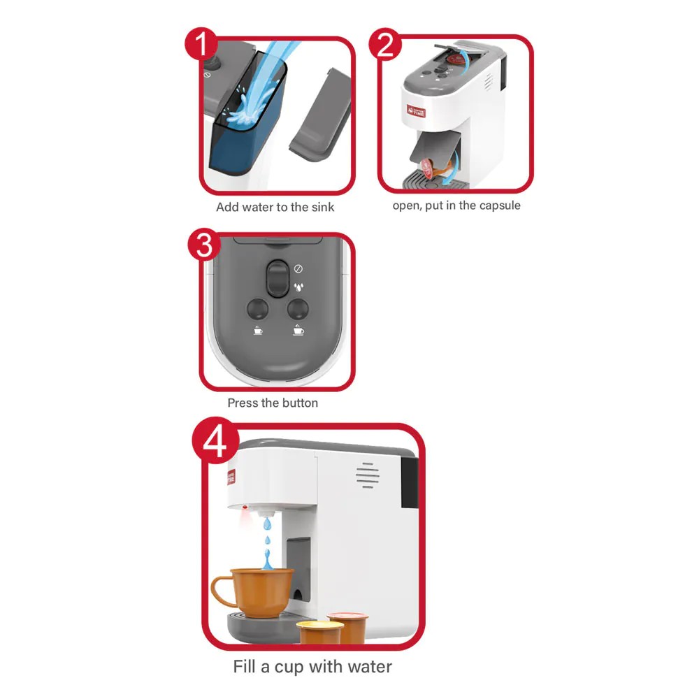 Espresor cu capsule, sunete si lumini pentru copii Tegole - poza 4