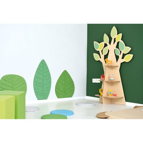 Etajera Copacel cu frunze, mobilier gradinita - poza 2