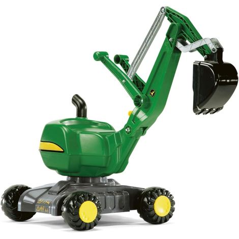 Excavator cu roti pentru copii Rolly Digger 421022 cu licenta John Deere - poza 1