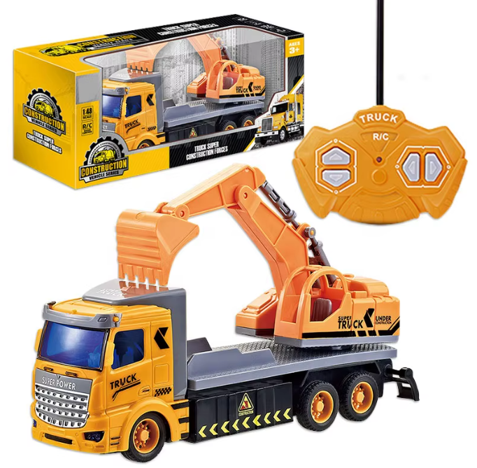 Excavator cu telecomanda pentru copii - joaca interactiva