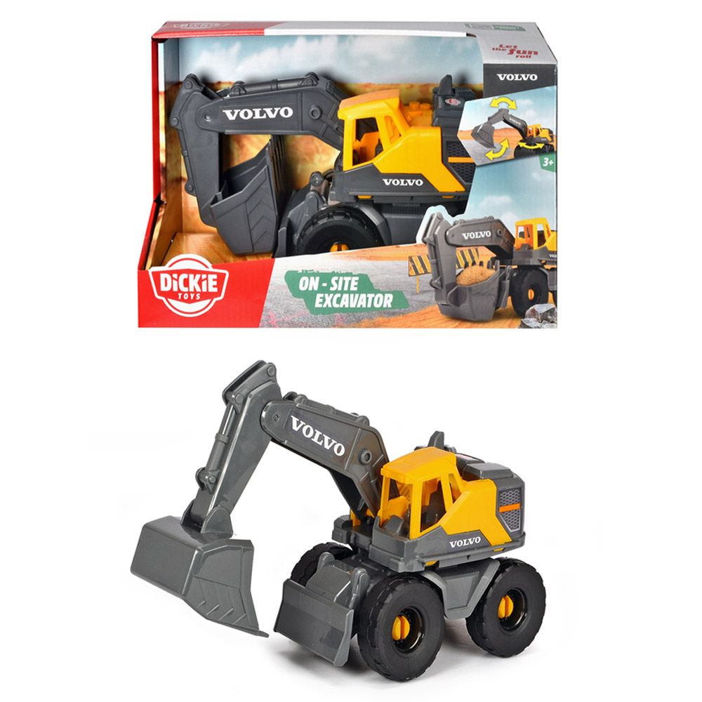 Excavator Dickie Volvo 26 cm - poza 2