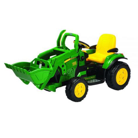 Excavator electric pentru copii John Deere Ground Loader, Peg Perego, 12V, 3 ani + - poza 2