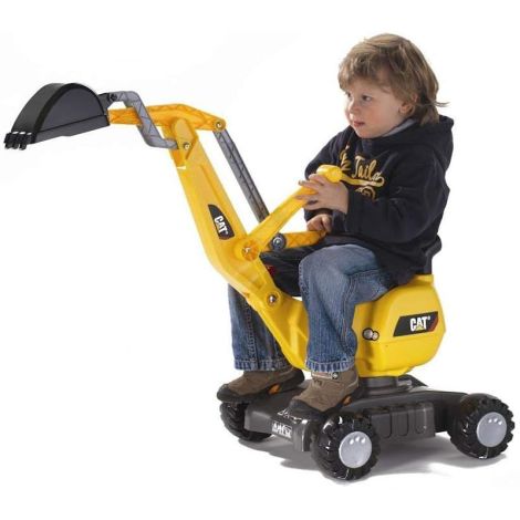 Excavator pe roti pentru copii Rolly Digger 421015 cu licenta CAT - poza 1