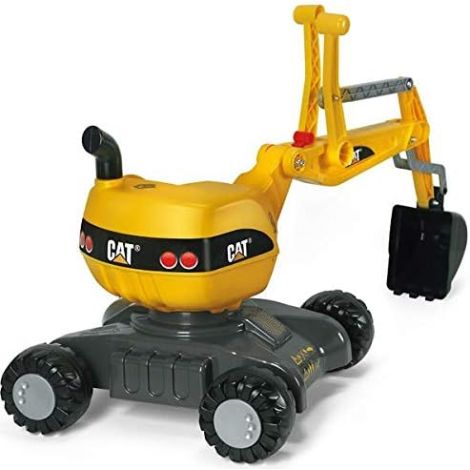 Excavator pe roti pentru copii Rolly Digger 421015 cu licenta CAT - poza 4