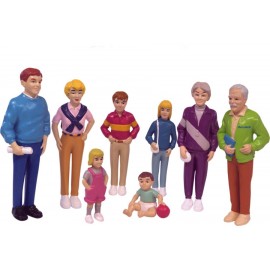 Familie de europeni set de 8 figurine - Miniland - poza 1