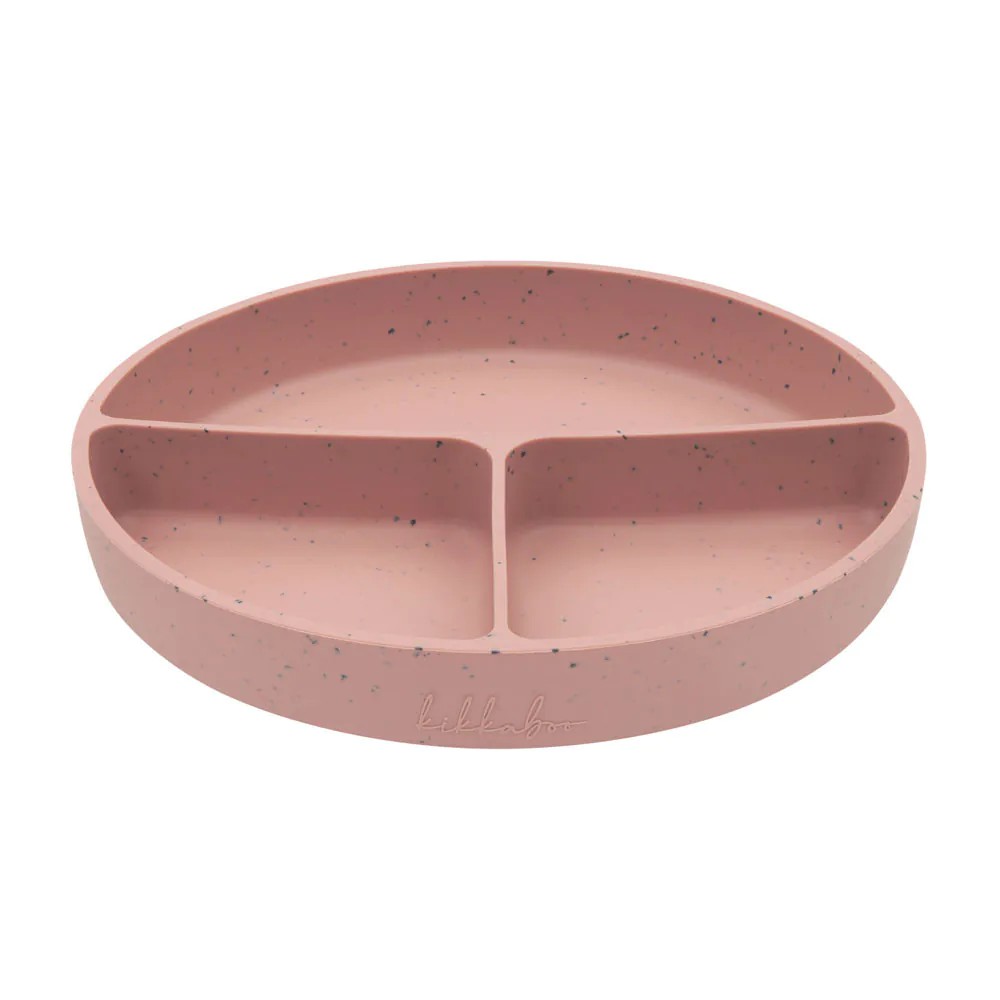 Farfurie cu compartimente Kikka Boo Platinum Silicone Blush 600 ml 6 luni+