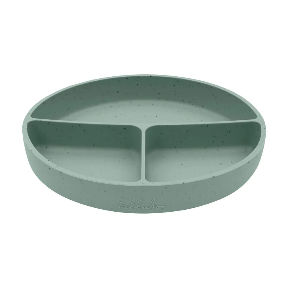 Farfurie cu compartimente Kikka Boo Platinum Silicone Sage 600 ml 6 luni+ - poza 1