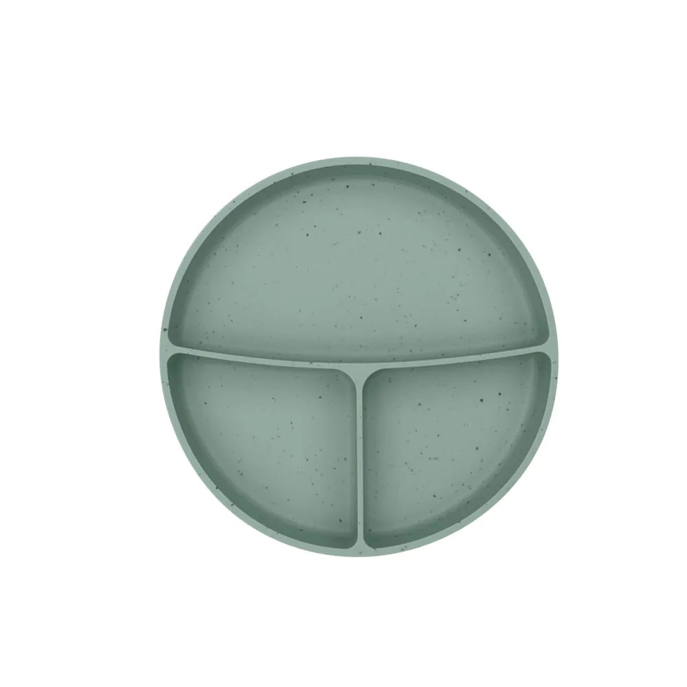 Farfurie cu compartimente Kikka Boo Platinum Silicone Sage 600 ml 6 luni+ - poza 2