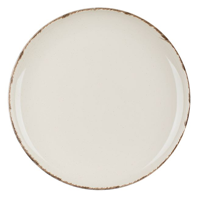 Farfurie pentru aperitiv,stil nordic,bej,ceramica,19 cm