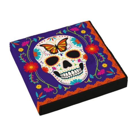 Farfurii dia de los muertos 23 cm - poza 3