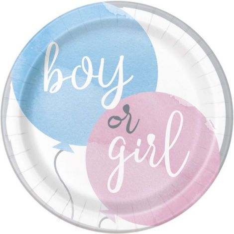 Farfurii petrecere gender reveal 23 cm - poza 2