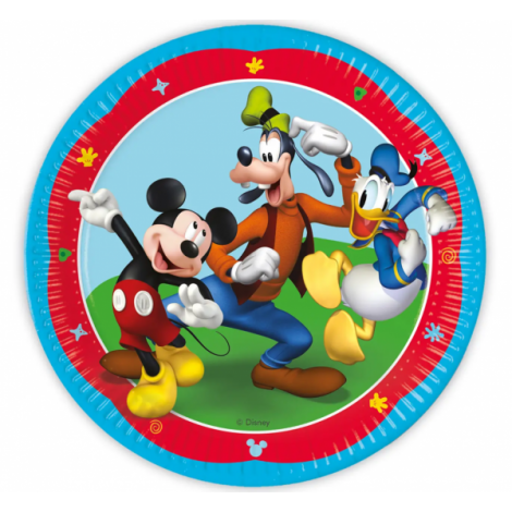 Farfurii petrecere mickey rock the house 23 cm Procos PR93822 - poza 1