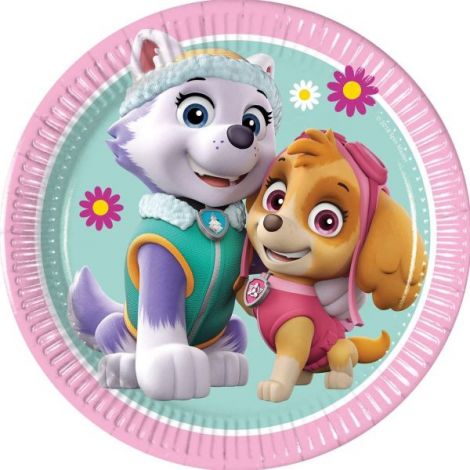 Farfurii petrecere paw patrol skye & everest 20 cm