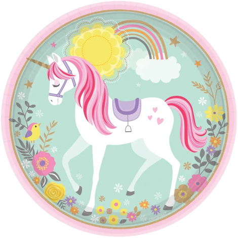 Farfurii unicorn magic - 23 cm