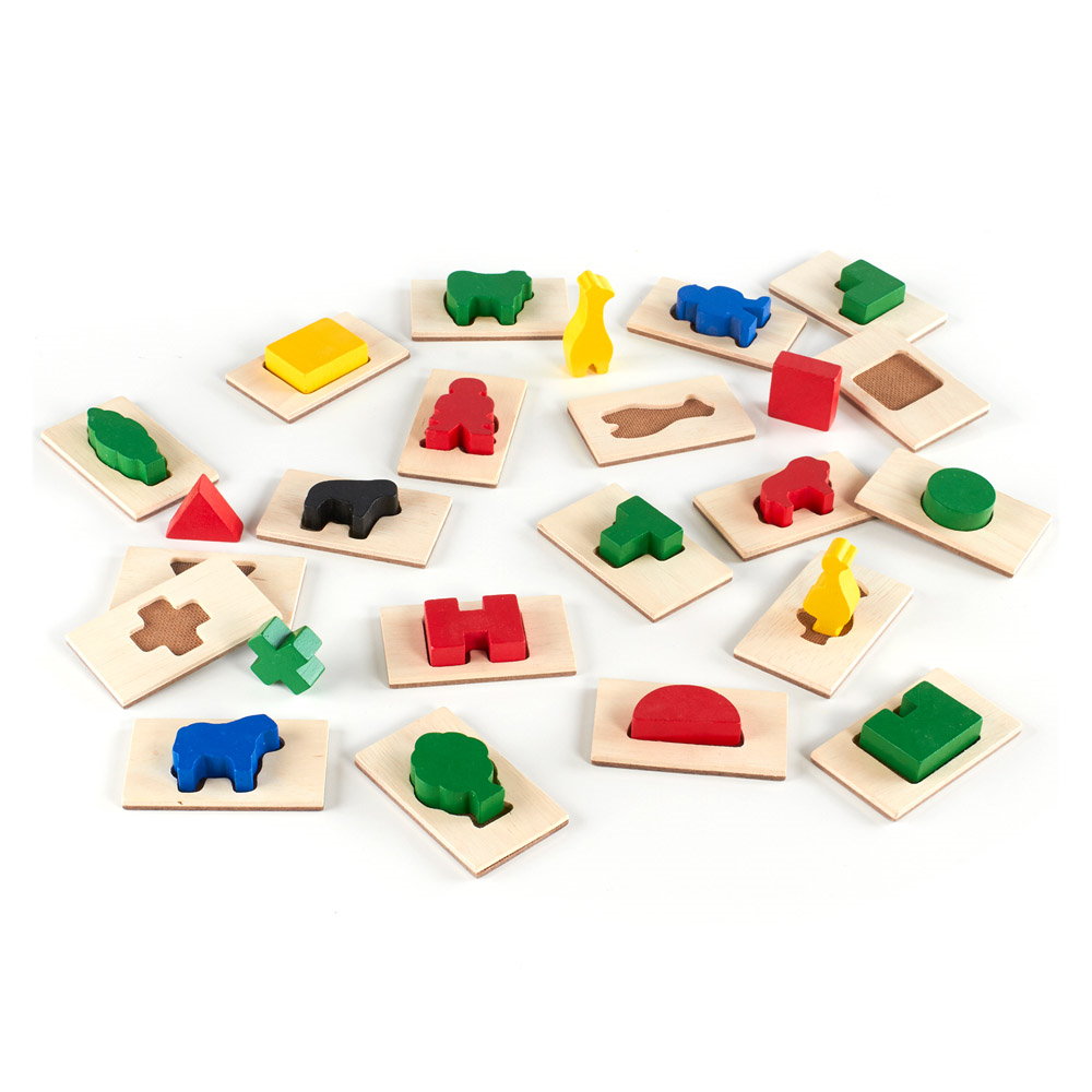 Feel Find 3D, joc tactil de potrivire, Guidecraft multicolor