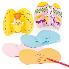 Felicitari 3D puisori si iepurasi - Baker Ross