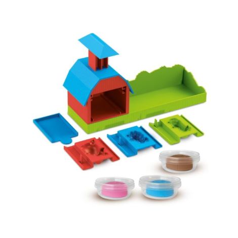 Ferma de jucarie cu sunete, forme de animale si plastilina - poza 2