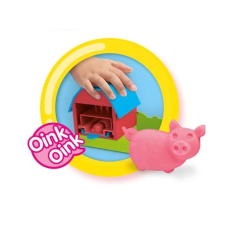 Ferma de jucarie cu sunete, forme de animale si plastilina - poza 4