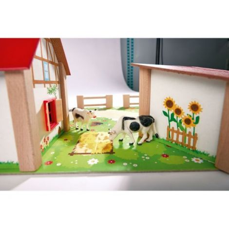Ferma din lemn Eichhorn 51x36x17 cm cu 20 accesorii - poza 5