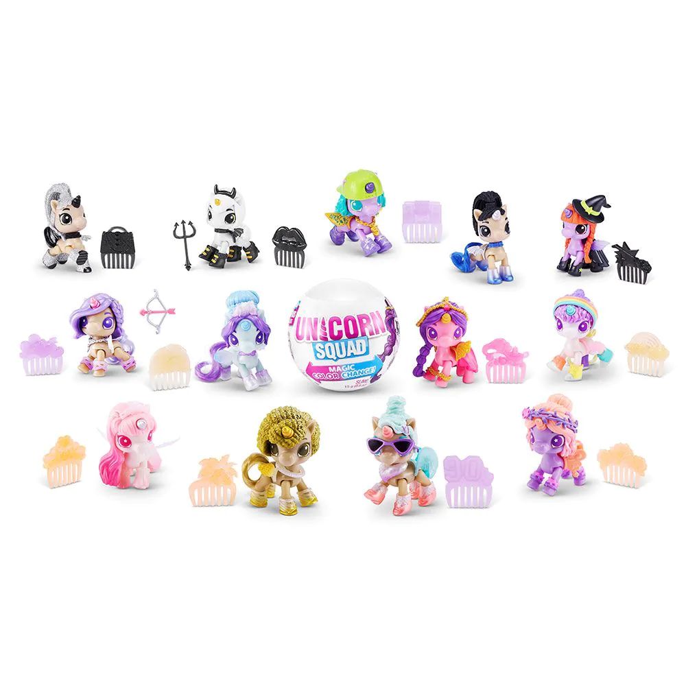 Figurina 5 Surprise Unicorn Squad Magic Color Change - poza 3