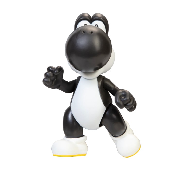 Figurina articulata Super Mario Black Yoshi 10 cm cu ou - poza 3