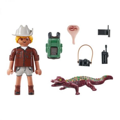 FIGURINA CERCETATOR CU ALIGATOR - poza 3