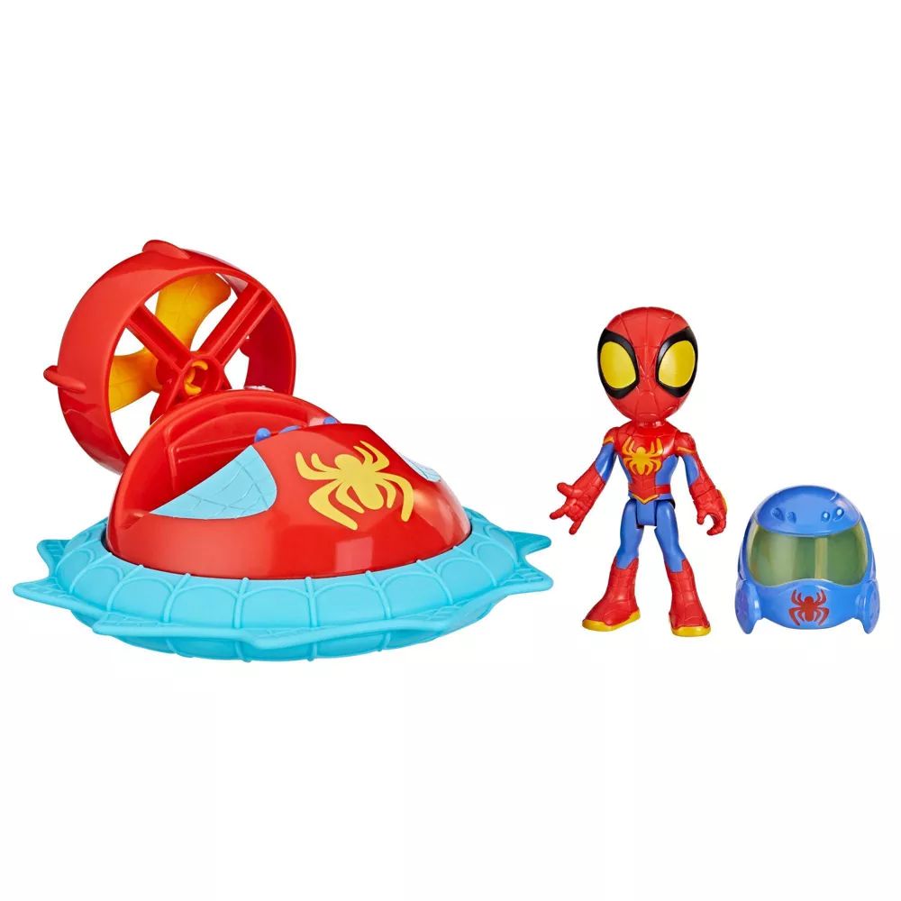 Figurina cu vehicul Hover Spinner Hasbro Marvel Spidey si prietenii sai uimitori - poza 1